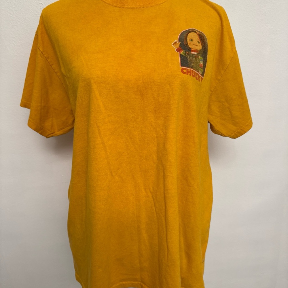 Chucky Graphic Men's T-Shirt - Mustard